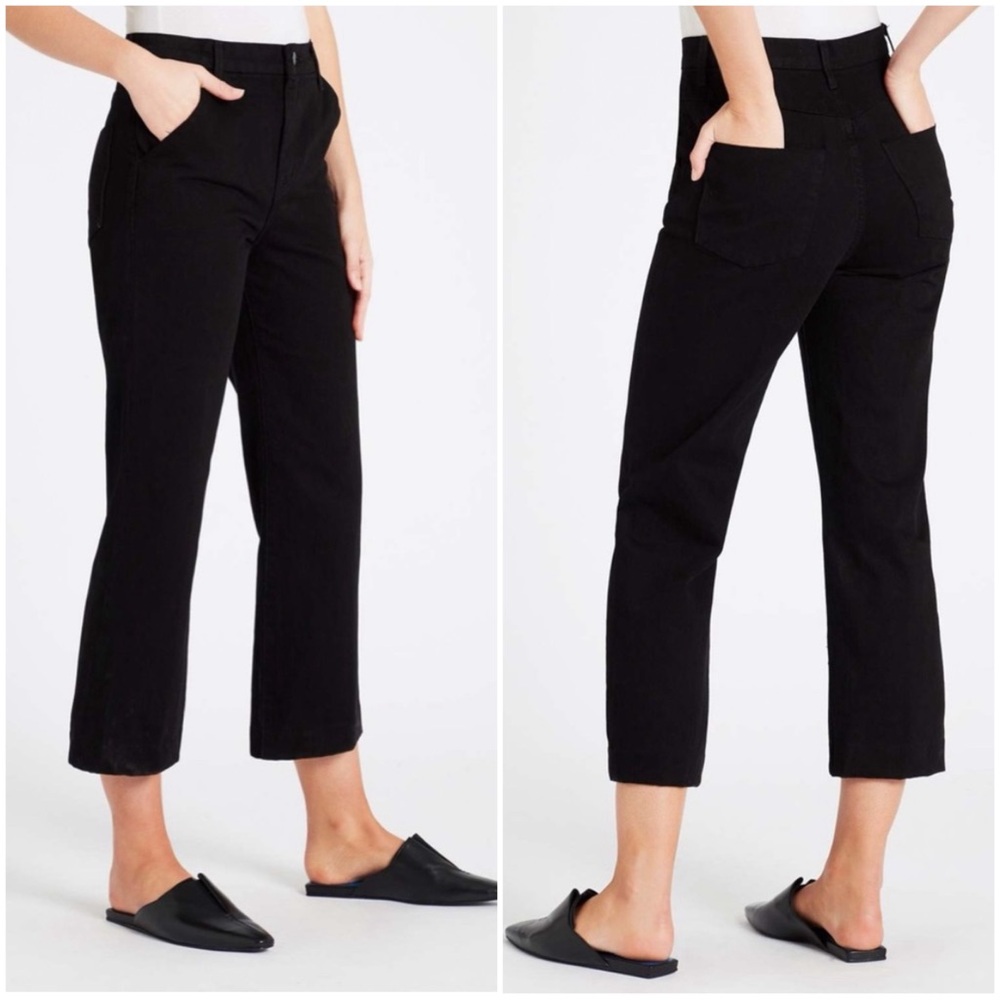 J BRAND Women’s Size 29 Black Joan Cropped Straight High Rise Trouser Jeans - Picture 10 of 11